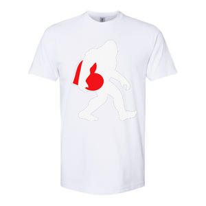 Bigfoot Heart Valentine's Day, Cute Anniversary Gift Softstyle CVC T-Shirt