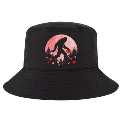 Bigfoot Heart Valentines Day Cool Comfort Performance Bucket Hat