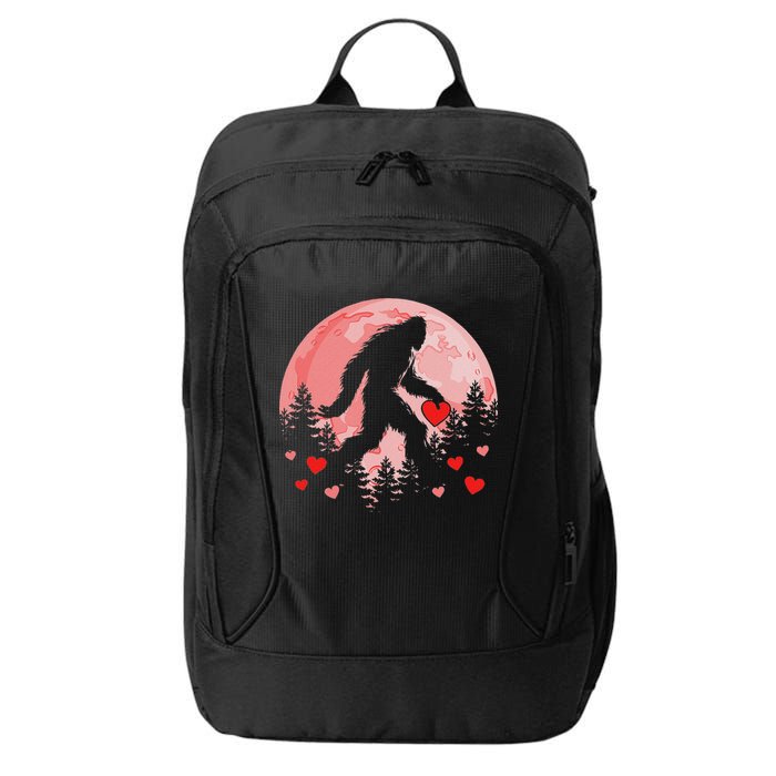 Bigfoot Heart Valentines Day City Backpack