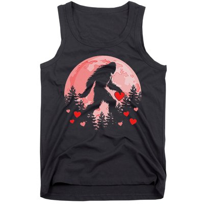 Bigfoot Heart Valentines Day Tank Top