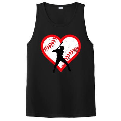 Baseball Heart Valentine's Day Gifts Teen Boy PosiCharge Competitor Tank