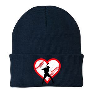 Baseball Heart Valentine's Day Gifts Teen Boy Knit Cap Winter Beanie