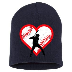 Baseball Heart Valentine's Day Gifts Teen Boy Short Acrylic Beanie