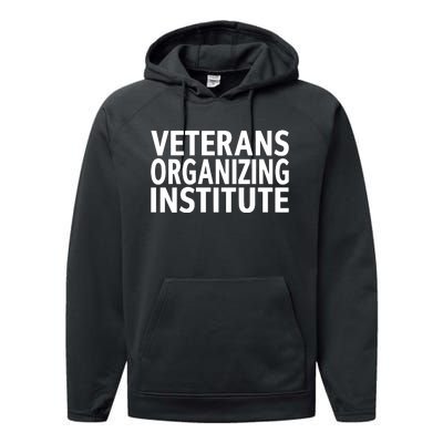 Bidenharris Hq Veterans Organizing Institute Performance Fleece Hoodie