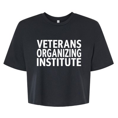 Bidenharris Hq Veterans Organizing Institute Bella+Canvas Jersey Crop Tee