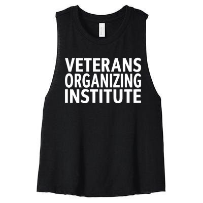 Bidenharris Hq Veterans Organizing Institute Women's Racerback Cropped Tank