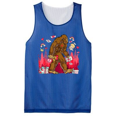 Bigfoot Heart Valentines Day Love Sasquatch Believe Mesh Reversible Basketball Jersey Tank