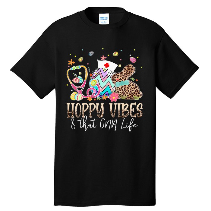 Bunny Hoppy Vibes & That CNA Life Easter Day Tall T-Shirt