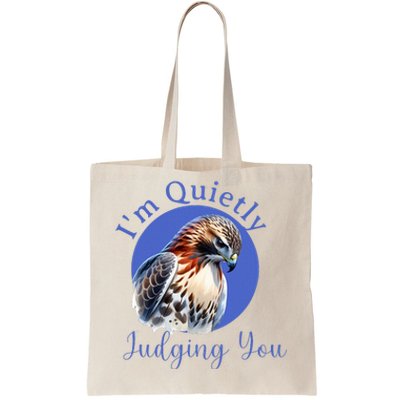 Beautiful Hawk With Quietly Judging You Tote Bag