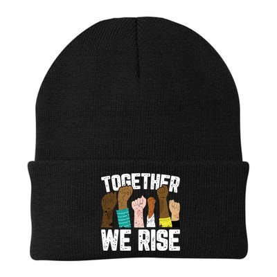 Black History We Rise Together Cool African American Funny Gift Beanie