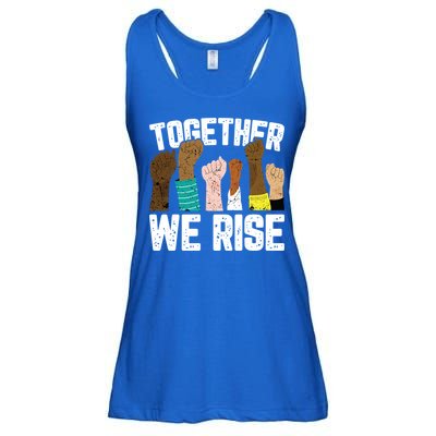Black History We Rise Together Cool African American Funny Gift Ladies Essential Flowy Tank