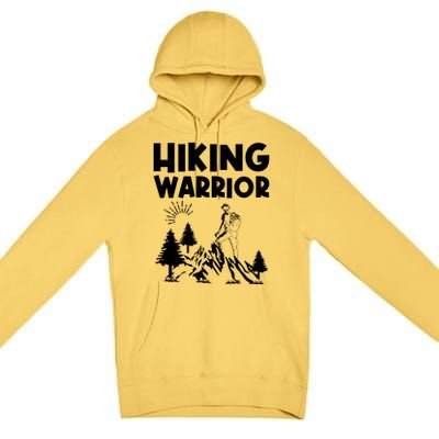 Backpacking Hiking Warrior Premium Pullover Hoodie