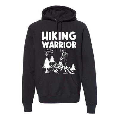 Backpacking Hiking Warrior Premium Hoodie