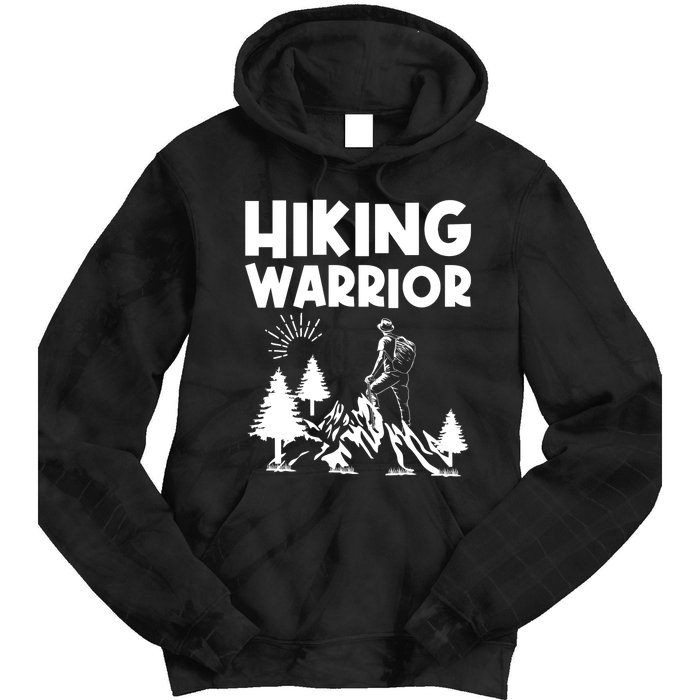 Backpacking Hiking Warrior Tie Dye Hoodie