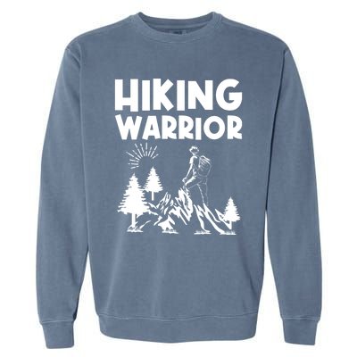 Backpacking Hiking Warrior Garment-Dyed Sweatshirt