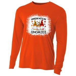 Bleached Hanging With My Gnomies Christmas Gnome Meaningful Gift Cooling Performance Long Sleeve Crew