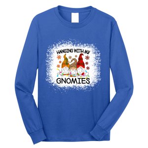 Bleached Hanging With My Gnomies Christmas Gnome Meaningful Gift Long Sleeve Shirt