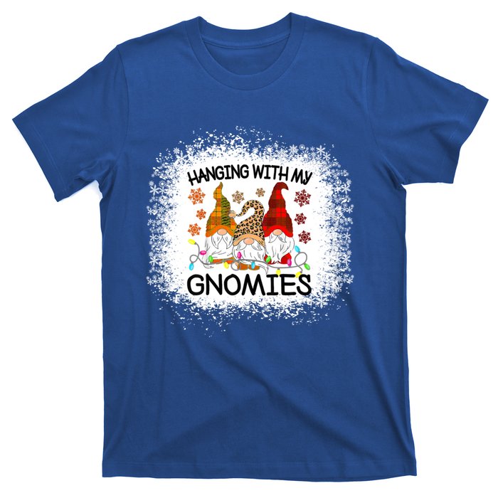 Bleached Hanging With My Gnomies Christmas Gnome Meaningful Gift T-Shirt