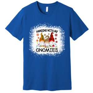 Bleached Hanging With My Gnomies Christmas Gnome Meaningful Gift Premium T-Shirt