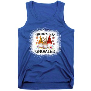 Bleached Hanging With My Gnomies Christmas Gnome Meaningful Gift Tank Top