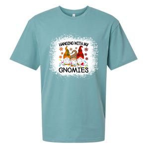 Bleached Hanging With My Gnomies Christmas Gnome Meaningful Gift Sueded Cloud Jersey T-Shirt