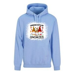 Bleached Hanging With My Gnomies Christmas Gnome Meaningful Gift Unisex Surf Hoodie