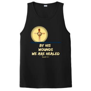 By His Wounds Isaiah 53 Christian Good Friday Scripture Great Gift PosiCharge Competitor Tank