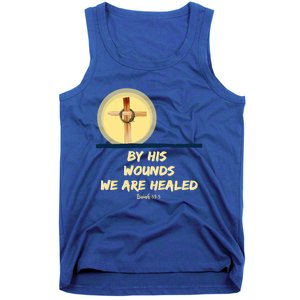 By His Wounds Isaiah 53 Christian Good Friday Scripture Great Gift Tank Top