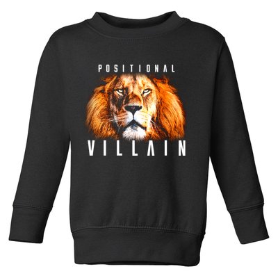 Brad Holmes Wearing Positional Villain Toddler Sweatshirt