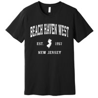 Beach Haven West New Jersey Nj Vintage Athletic Premium T-Shirt