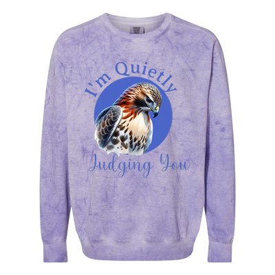 Beautiful Hawk With Colorblast Crewneck Sweatshirt