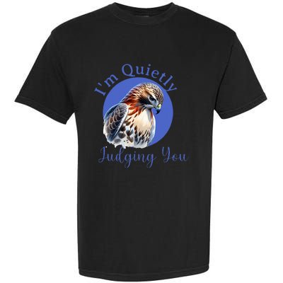 Beautiful Hawk With Garment-Dyed Heavyweight T-Shirt