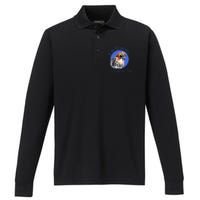 Beautiful Hawk With Performance Long Sleeve Polo