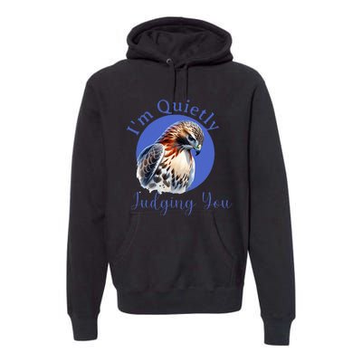 Beautiful Hawk With Premium Hoodie