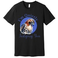 Beautiful Hawk With Premium T-Shirt