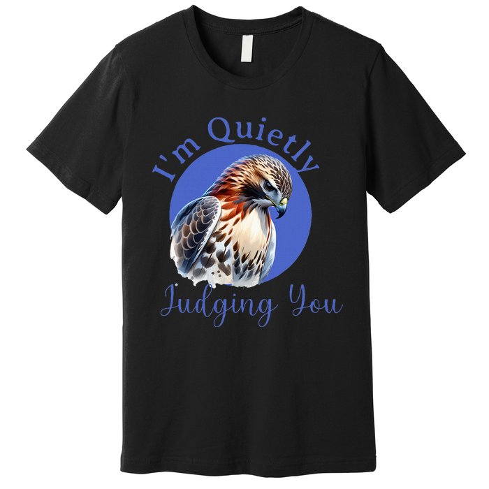 Beautiful Hawk With Premium T-Shirt