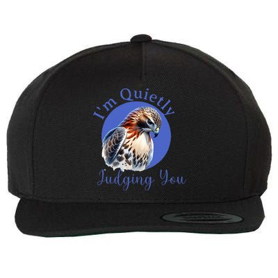 Beautiful Hawk With Wool Snapback Cap