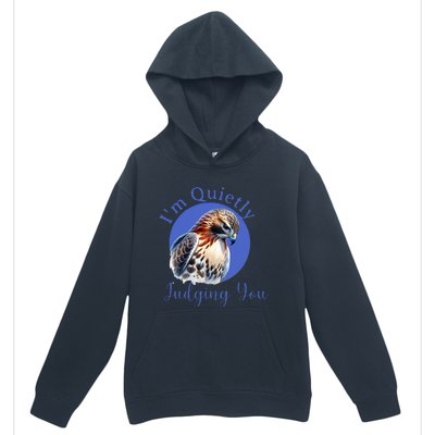 Beautiful Hawk With Urban Pullover Hoodie