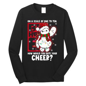 Baymax How Would You Rate Your Cheer Christmas Baymax Christmas Santa Long Sleeve Shirt