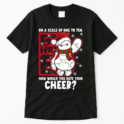Baymax How Would You Rate Your Cheer Christmas Baymax Christmas Santa Tall T-Shirt