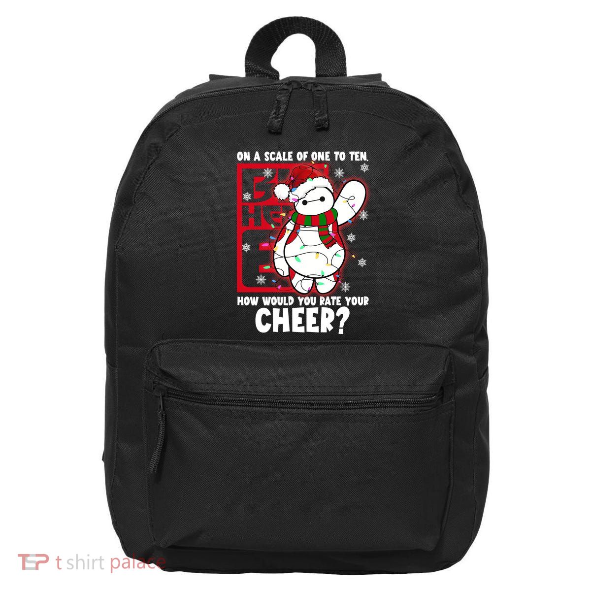 Baymax How Would You Rate Your Cheer Christmas Baymax Christmas Santa 16 in Basic Backpack