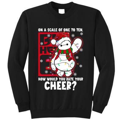 Baymax How Would You Rate Your Cheer Christmas Baymax Christmas Santa Tall Sweatshirt