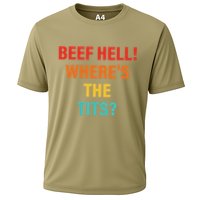 Beef Hell! WhereS The Tits Joke Cooling Performance Crew T-Shirt