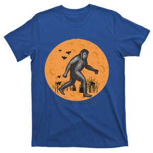 Bigfoot Halloween With Moon T-Shirt