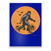 Bigfoot Halloween With Moon Poster