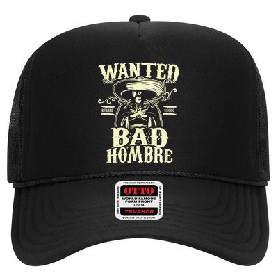 Bad Hombre Wanted Funny Cinco De Mayo Trucker Hat