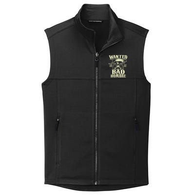 Bad Hombre Wanted Funny Cinco De Mayo Collective Smooth Fleece Vest