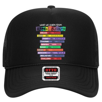 Black History What Learn From Black History Month Trucker Hat