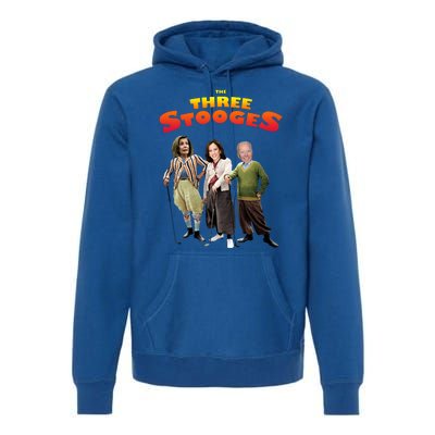 Biden Harris Warren The 3 Stooges Premium Hoodie