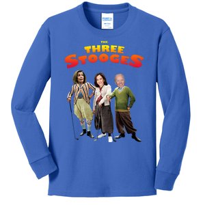 Biden Harris Warren The 3 Stooges Kids Long Sleeve Shirt